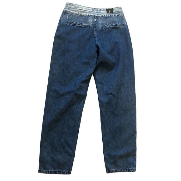 Blanknyc Blank NYC The Balloon Jean Dark Wash Ombre 28" Y2K High Rise Relaxed - Picture 5 of 9